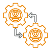 Icon of two gears