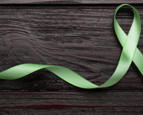 world mental health day green ribbon