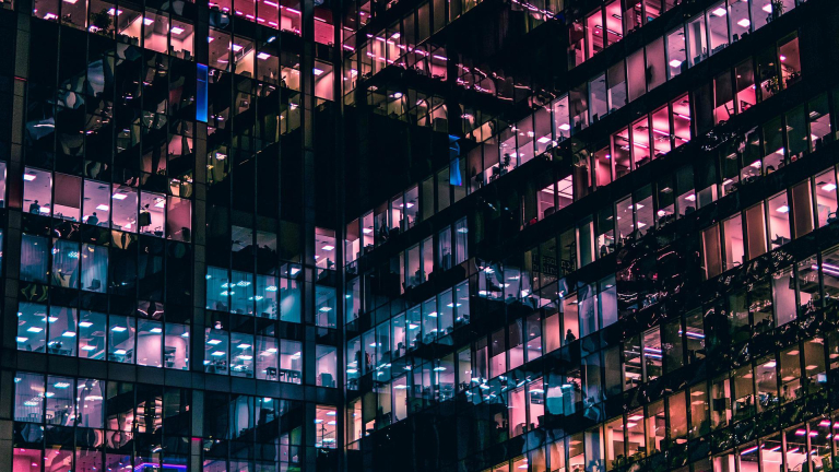 office building outside view of suite windows