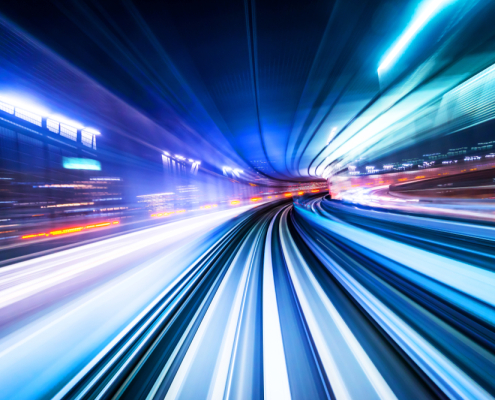 High Speed Abstract Mrt Track Of Motion