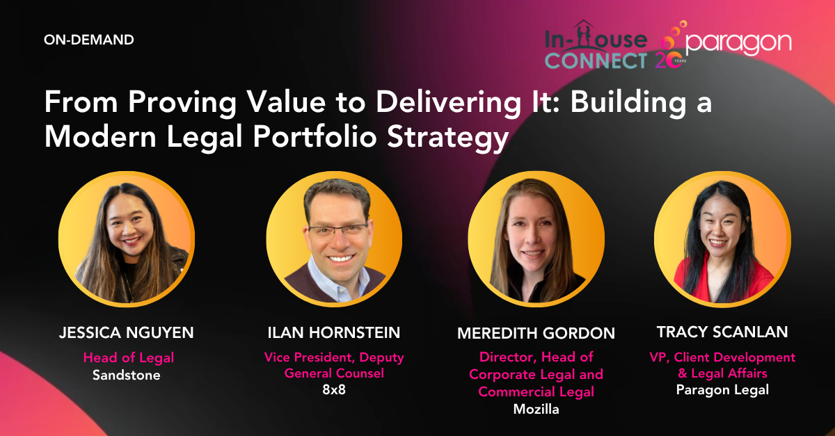 On-Demand From Proving Value to Delivering It: Building a Modern Legal Portfolio Strategy